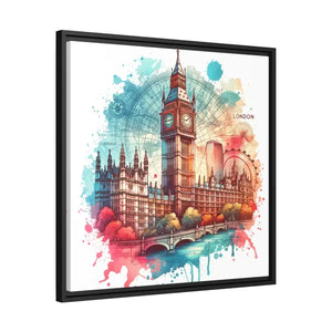 London City Map Matte Canvas - Bold Urban Wall Art - Dipaliz - Posters Prints & Visual Artwork