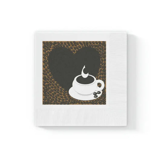Sophisticated White Coined Napkins: Elevate Your Events! - 6.5’ x / 50 Pcs