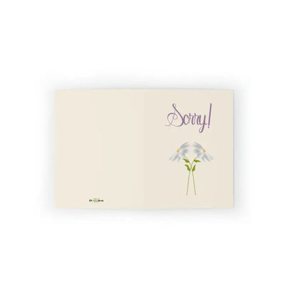 Elegant Sorry Greeting Cards with Matching White Envelopes - Paper Products