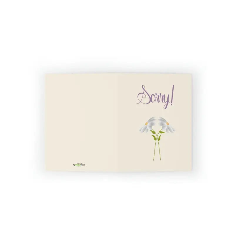 Elegant Sorry Greeting Cards with Matching White Envelopes - Paper Products