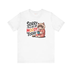 Moody Cat Unisex Jersey Short Sleeve Soft Cotton - Dipaliz - T-shirts