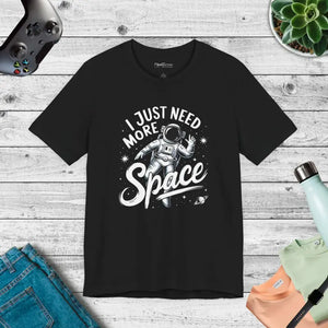 Astronaut Unisex Jersey Short Sleeve Tee i Need More Space - Dipaliz - Black / s - T-shirts
