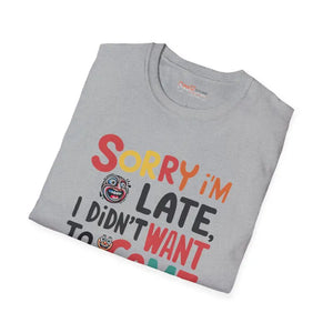 Tardy & Funny Comfy Tee - Cozy Cotton Delight - Dipaliz - T-shirts