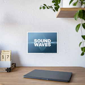 Vibrant Sound Waves – High Gloss Wall Art - Dipaliz - Posters