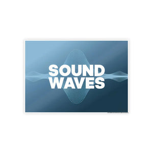 Vibrant Sound Waves – High Gloss Wall Art - Dipaliz - Posters