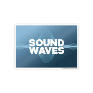 Vibrant Sound Waves – High Gloss Wall Art - Dipaliz - Posters