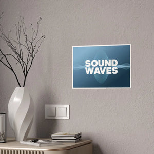 Vibrant Sound Waves – High Gloss Wall Art - Dipaliz - Posters