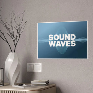 Vibrant Sound Waves – High Gloss Wall Art - Dipaliz - Posters