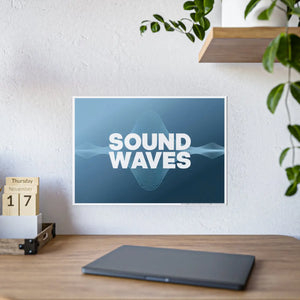 Vibrant Sound Waves – High Gloss Wall Art - Dipaliz - Posters