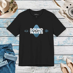 Sound Waves Unisex Jersey Short Sleeve Tee - Dipaliz - Black / s - T-shirts