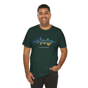 Soft Unisex Jersey Short Sleeve - Sound Waves - Dipaliz - T-shirts