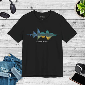 Soft Unisex Jersey Short Sleeve - Sound Waves - Dipaliz - T-shirts