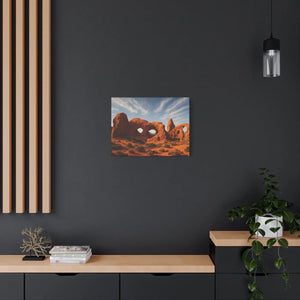 Desert Arches Matte Canvas – Pine Wood Frame - Dipaliz - Posters Prints & Visual Artwork