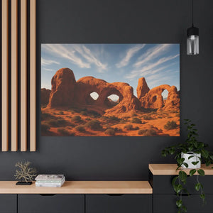 Desert Arches Matte Canvas – Pine Wood Frame - Dipaliz - Posters Prints & Visual Artwork