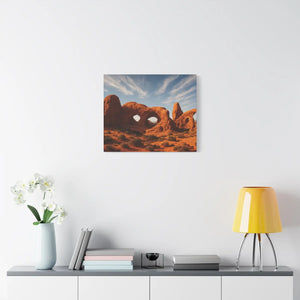 Desert Arches Matte Canvas – Pine Wood Frame - Dipaliz - Posters Prints & Visual Artwork