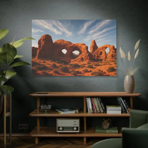 Desert Arches Matte Canvas – Pine Wood Frame - Dipaliz - Posters Prints & Visual Artwork
