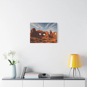 Desert Arches Matte Canvas – Pine Wood Frame - Dipaliz - Posters Prints & Visual Artwork