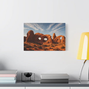 Desert Arches Matte Canvas – Pine Wood Frame - Dipaliz - Posters Prints & Visual Artwork