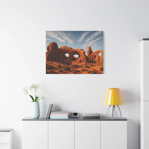 Desert Arches Matte Canvas – Pine Wood Frame - Dipaliz - Posters Prints & Visual Artwork