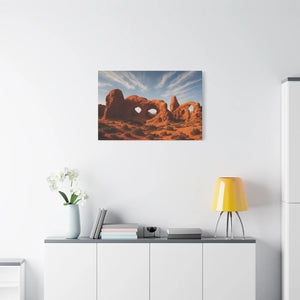 Desert Arches Matte Canvas – Pine Wood Frame - Dipaliz - Posters Prints & Visual Artwork