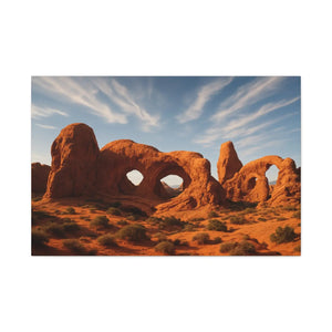 Desert Arches Matte Canvas – Pine Wood Frame - Dipaliz - Posters Prints & Visual Artwork