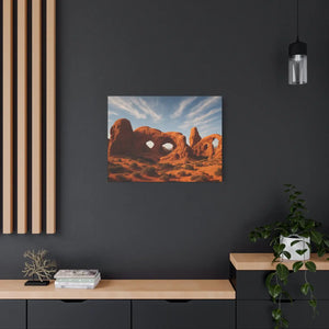 Desert Arches Matte Canvas – Pine Wood Frame - Dipaliz - Posters Prints & Visual Artwork