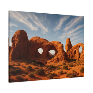 Desert Arches Matte Canvas – Pine Wood Frame - Dipaliz - Posters Prints & Visual Artwork