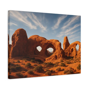 Desert Arches Matte Canvas – Pine Wood Frame - Dipaliz - Posters Prints & Visual Artwork