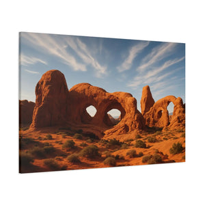 Desert Arches Matte Canvas – Pine Wood Frame - Dipaliz - Posters Prints & Visual Artwork