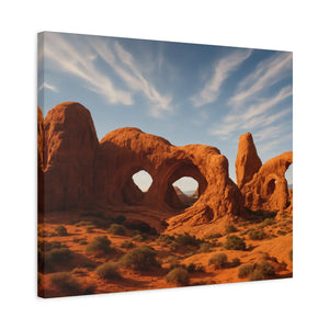 Desert Arches Matte Canvas – Pine Wood Frame - Dipaliz - Posters Prints & Visual Artwork