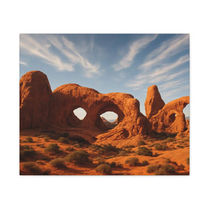 Desert Arches Matte Canvas – Pine Wood Frame - Dipaliz - Posters Prints & Visual Artwork