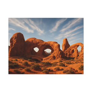 Desert Arches Matte Canvas – Pine Wood Frame - Dipaliz - Posters Prints & Visual Artwork