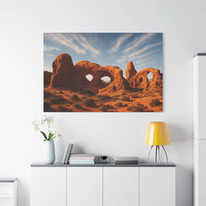 Desert Arches Matte Canvas – Pine Wood Frame - Dipaliz - Posters Prints & Visual Artwork