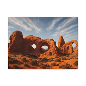 Desert Arches Matte Canvas – Pine Wood Frame - Dipaliz - Posters Prints & Visual Artwork
