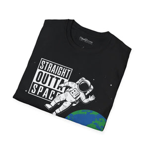 Soft Cotton Straight Outta Space Softstyle t Shirt - Dipaliz - T-shirts