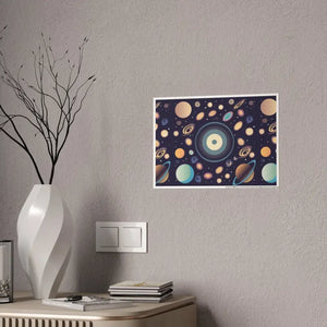 Poster - Space - Cosmic Gloss Planets Wall Art - Dipaliz 16.5’’ x 11.7’’ (horizontal) / Glossy