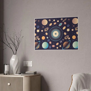 Poster - Space - Cosmic Gloss Planets Wall Art - Dipaliz 33.1’’ x 23.4’’ (horizontal) / Glossy
