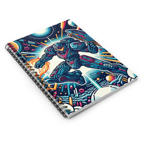 Galactic Warrior Notebook - Ruled Line Paper - Dipaliz - Notebooks & Notepads