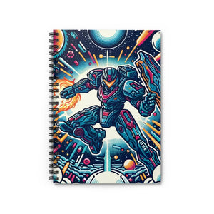 Galactic Warrior Notebook - Ruled Line Paper - Dipaliz - Notebooks & Notepads
