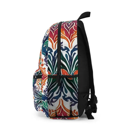 Vibrant Indian Ethnic Pattern Backpack for Stylish Organization - one Size Bags