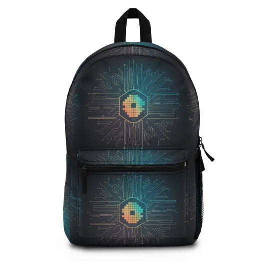 Rock the Look with our Spacious Electric Circuit Pattern Backpack! - one Size Bags