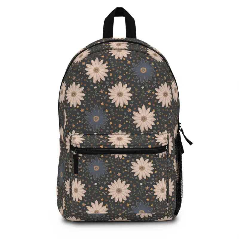 Travel in Style: Spacious Pastel Flowers Backpack - one Size Bags