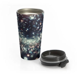Sparkling Nights Travel Mug - Premium Stainless Steel - Dipaliz - 15oz - Tumblers
