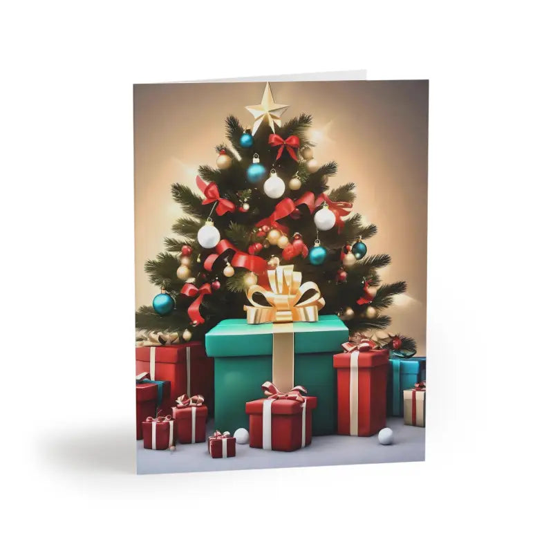 Sparkly Christmas Greeting Cards with Matching White Envelopes - 16 Pcs / Matte / 4.25” x 5.5” Paper Products