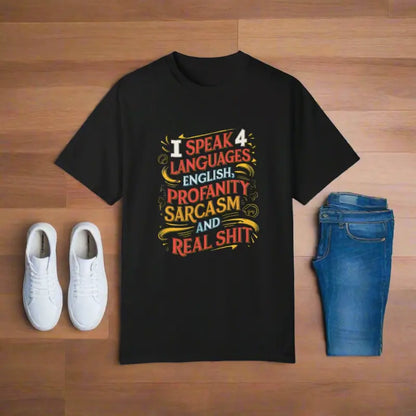 Unlock Wit with the Speak Sarcasm Cotton Tee - T-shirt