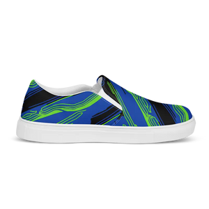 Men’s Slip-on Canvas Shoes Speed Lines Comfort Style - Dipaliz - Sneakers