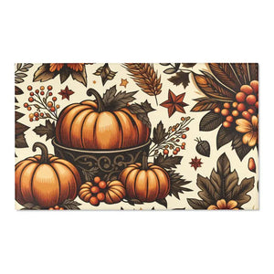 Chenille Pumpkin Rugs - Thanksgiving Decor - Dipaliz - 60’’ × 36’’