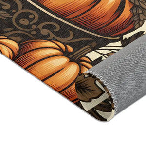 Chenille Pumpkin Rugs - Thanksgiving Decor - Dipaliz