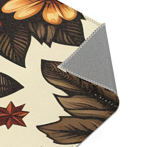 Chenille Pumpkin Rugs - Thanksgiving Decor - Dipaliz