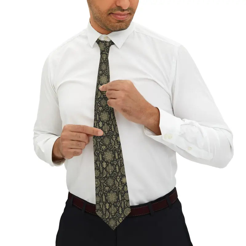 Vibrant Neck Ties with Silky Finish and Practical Keeper Loop - one Size Accessories